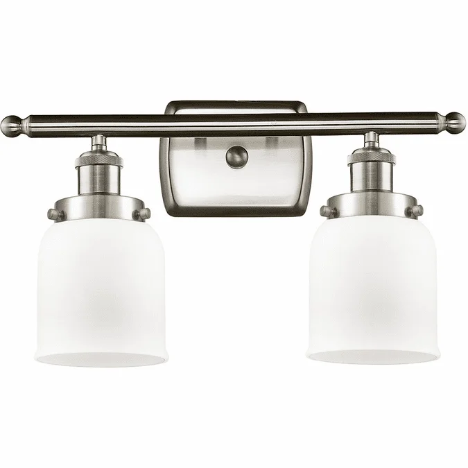 Innovations 916-2W-SN-G51-LED Ballston Small Bell Modern Brushed Satin Nickel LED 2-Light Vanity Lighting