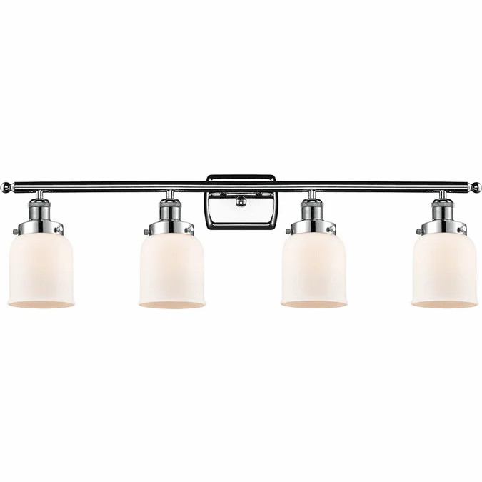 Innovations 916-4W-PC-G51-LED Ballston Small Bell Modern Polished Chrome LED 4-Light Bathroom Sconce Lighting