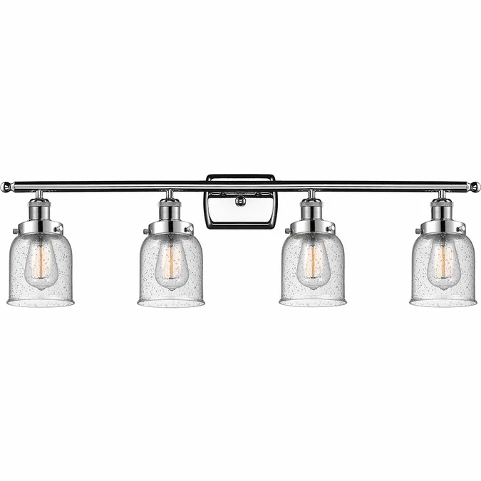 Innovations 916-4W-PC-G54 Ballston Small Bell Contemporary Polished Chrome 4-Light Bathroom Lighting
