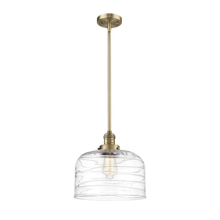 Innovations Bell 1-LT Mini Pendant – Brushed Brass – 201S-BB-G713-L