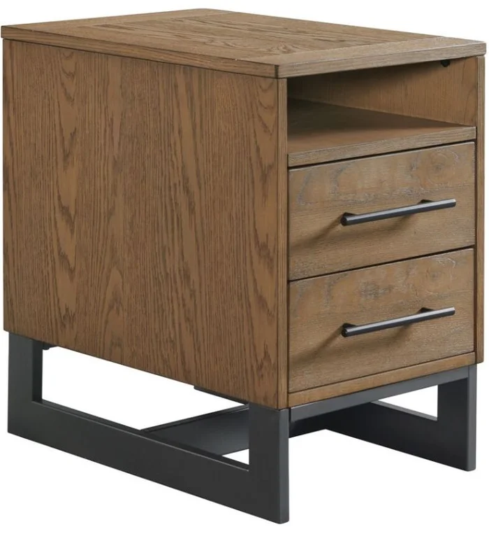 Intercon Furniture Eden 16″Chairside Table in Dune ED-TA-1624-DNE-C