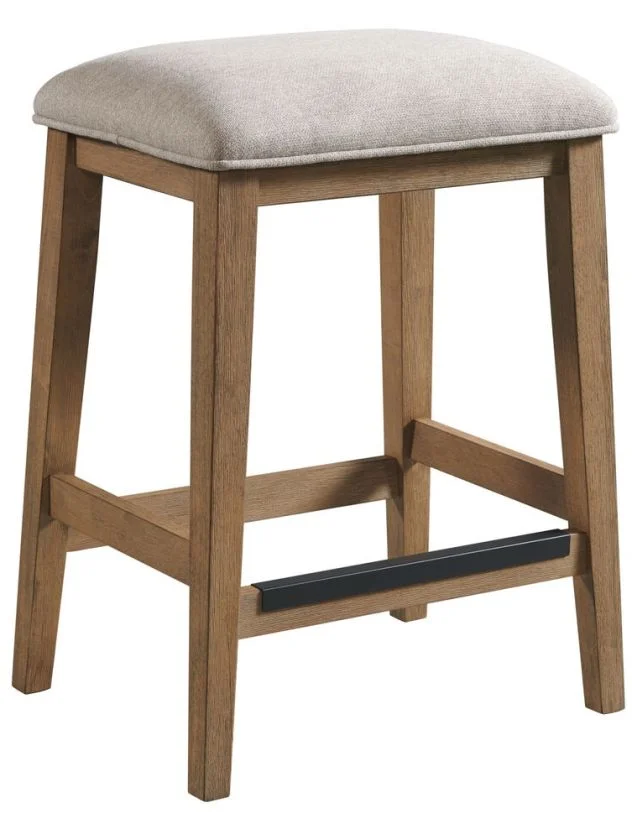 Intercon Furniture Eden 24″Backless Stool in Dune ED-BS-65C-DNE-K24