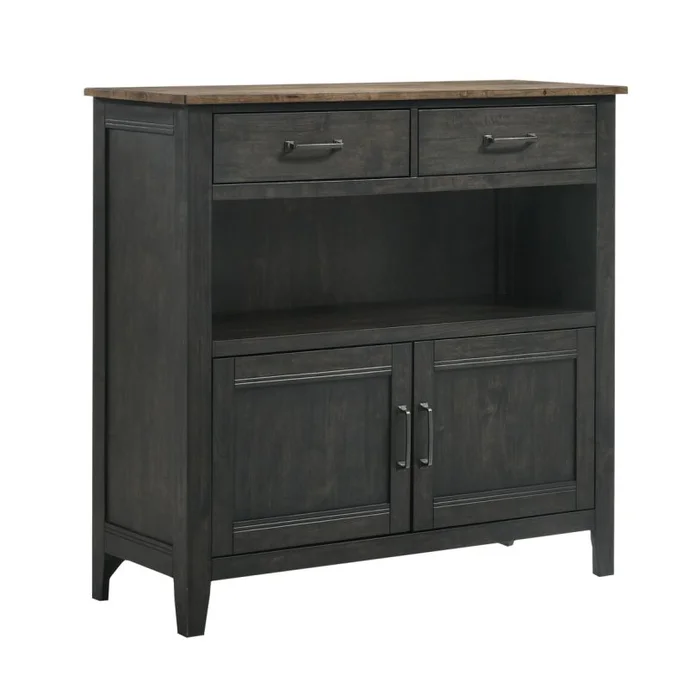 Intercon Furniture Harper Sideboard in Brushed Brown and Pecan HP-CA-4846-BBP-C