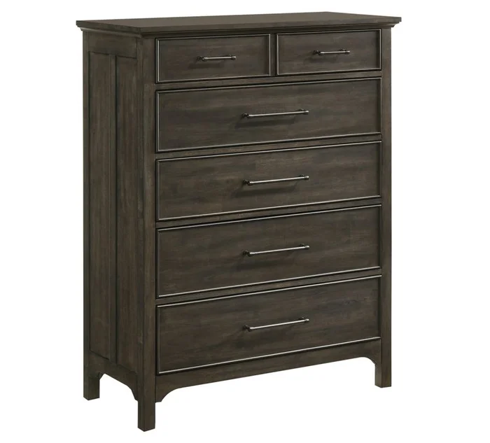 Intercon Furniture Hawthorne 5 Drawer Chest in Burnished Clay HW-BR-N5305 -BCL-C