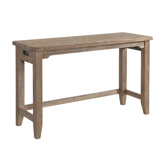 Intercon Furniture Highland Sofa Bar Table in Sandwash HI-TA-6021-SWH-C