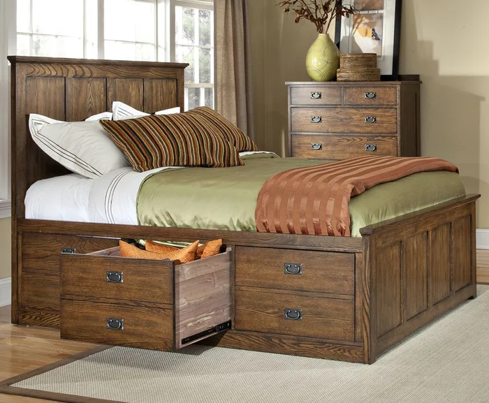 Intercon Furniture Oak Park King Panel Headboard in Mission OP-BR-5850KS-MIS-HB