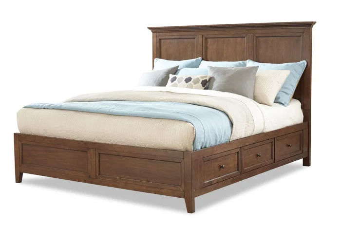 Intercon Furniture San Mateo Queen Storage Bed in Tuscan