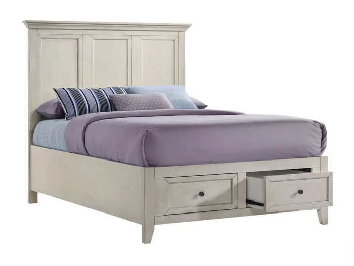 Intercon Furniture San Mateo Youth Full Storage Bed in Rustic White