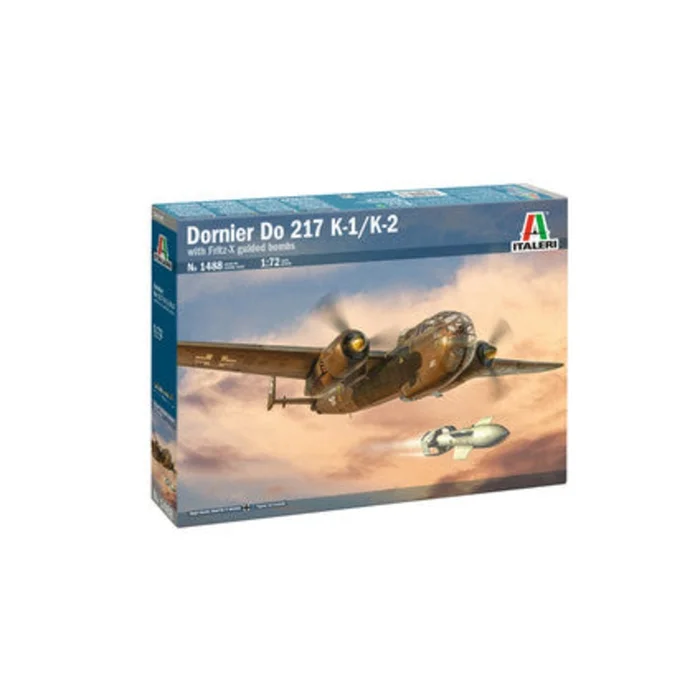 Italerai 1/72 Dornier Do 217 K-1/K-2 with Fritz X Guided Bombs Kit 1488