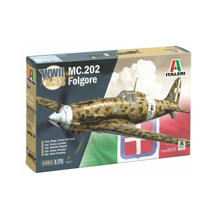 Italerai 1/72 MC.202 Folgore Aces Kit 1481