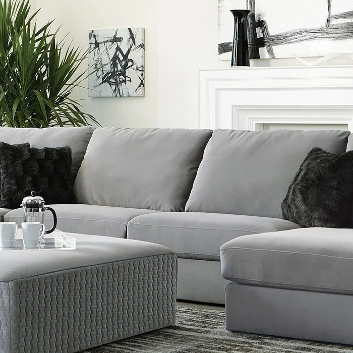 Jackson Carlsbad Armless Sofa in Charcoal 3301-30