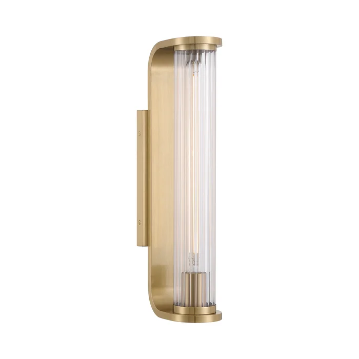 jarvis 1 light led aged brass sconce
