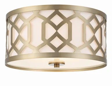 Jennings Three Light Flush Mount in Aged Brass (60|2263-AG)