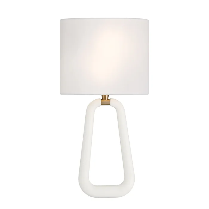 jori 2 light aged brass + matte white sconce