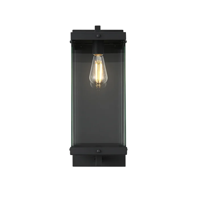 julien 8 inch outdoor wall sconce in black
