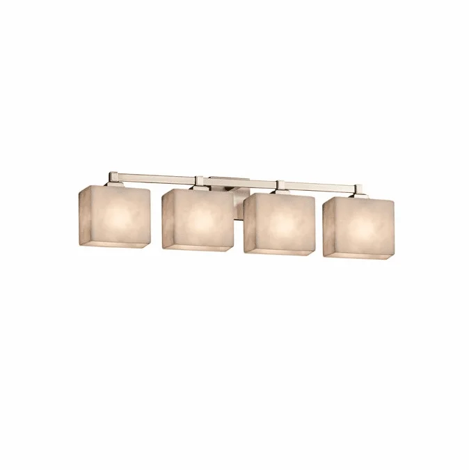 Justice Design CLD-8434 Clouds Regency Contemporary 4-Light Bathroom Sconce Lighting