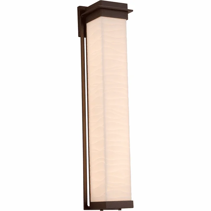 Justice Design PNA-7545W Porcelina Pacific Modern LED Outdoor Wall Sconce Lighting