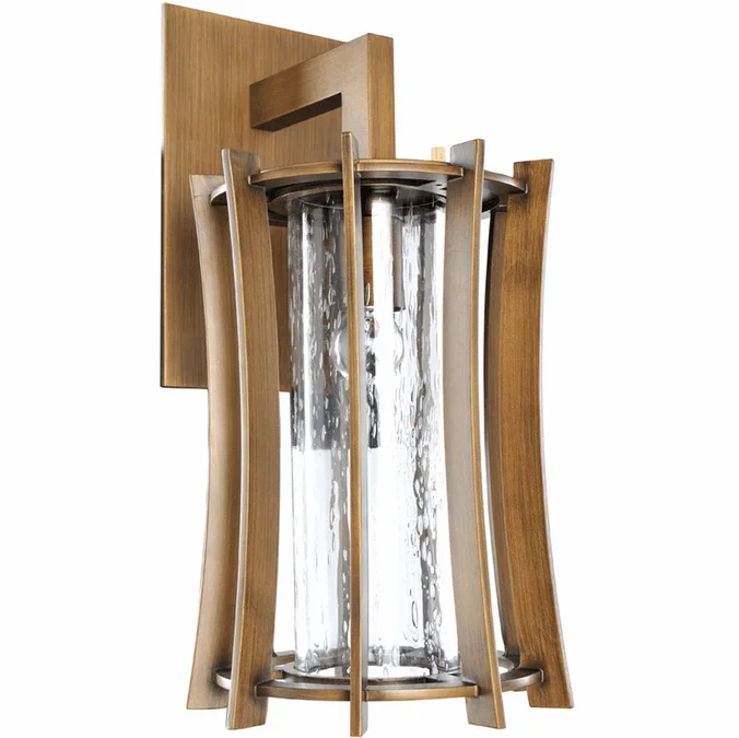 Kalco 400620MZ Ronan Contemporary Modern Bronze Outdoor 8.5″ Wall Mounted Lamp