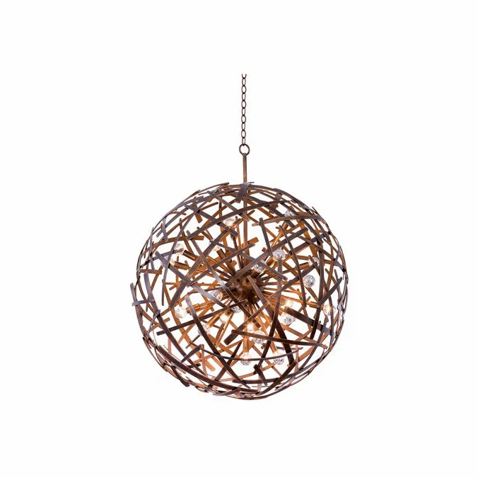 Kalco 501552CP Ambassador Contemporary Copper Patina 34″ Pendant Light