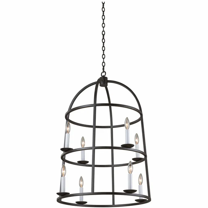 Kalco 506950BI Wickenburg Black Iron Foyer Lighting
