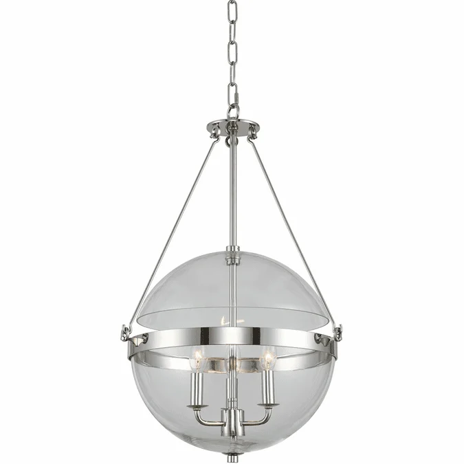 Kalco 509551PN Covington Modern Polished Nickel 17″ Drop Lighting