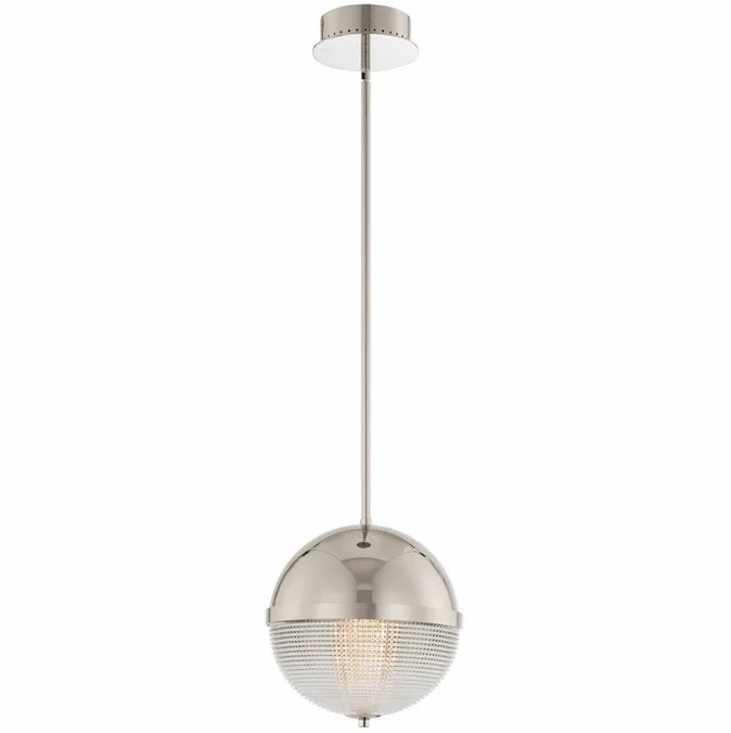 Kalco 512112PN Portland Modern Polished Nickel LED Mini Lighting Pendant