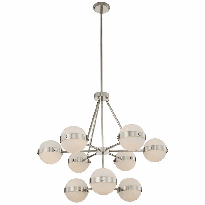 Kalco 513973PN Tacoma Contemporary Polished Nickel LED 2 Tier Pendant Light