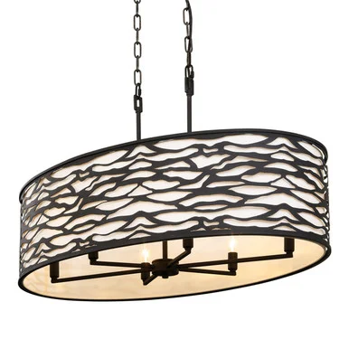 Kato Six Light Pendant in Carbon Black (137|348N06CB)