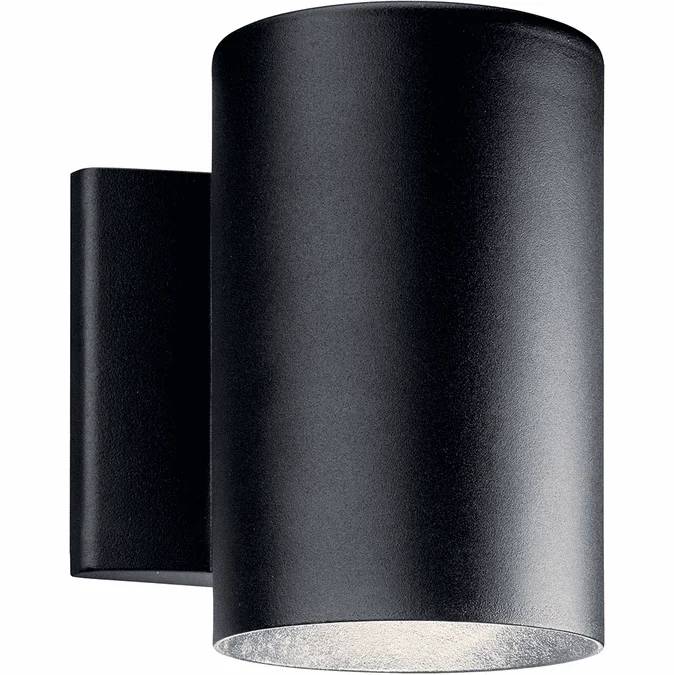 Kichler 11309BKTLED Contemporary Textured Black LED Outdoor Wall Sconce