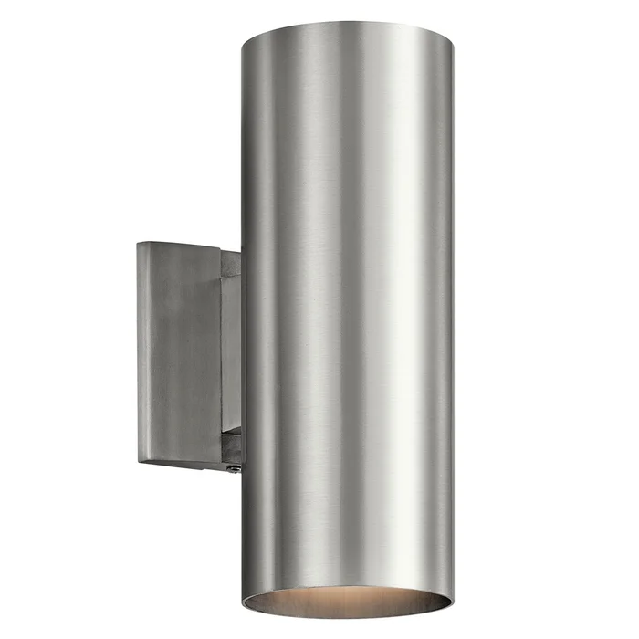 Kichler 2-LT Wall Cylinder – Brushed Aluminum – 9244BA