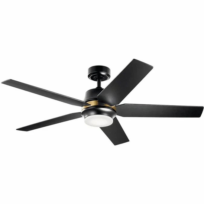 Kichler 300059SBK Maeve Contemporary Satin Black LED Home Ceiling Fan