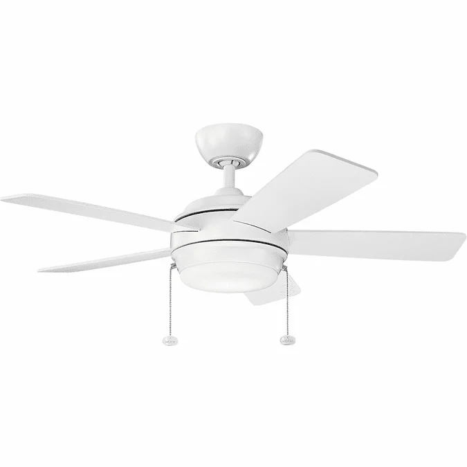 Kichler 330171MWH Starkk Matte White LED Home Ceiling Fan