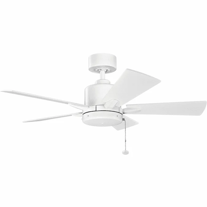 Kichler 330241MWH Lucian II Matte White Ceiling Fan