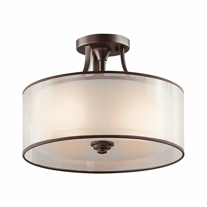 Kichler 42386MIZ Lacey Semi-Flush Ceiling Light