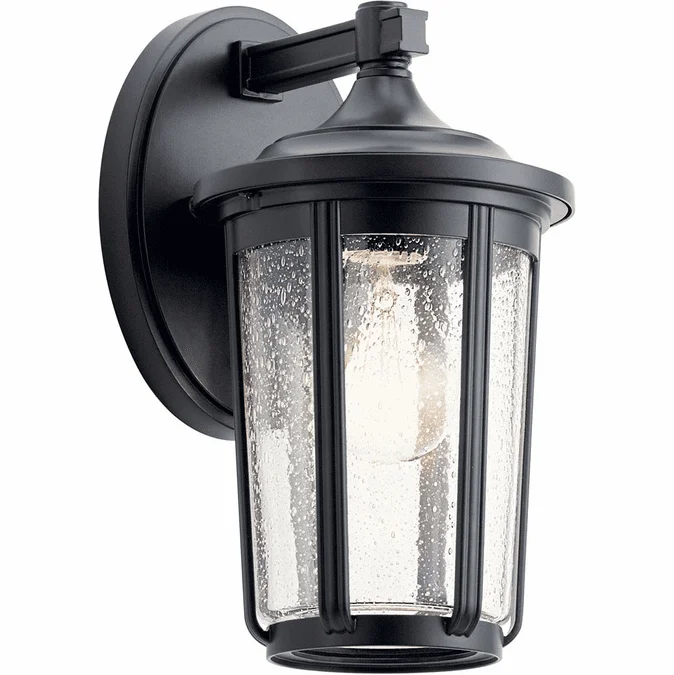 Kichler 49892BK Fairfield Black Exterior 11″ Wall Light Fixture