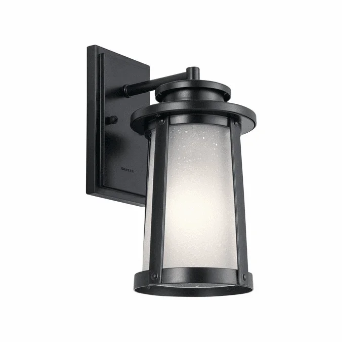Kichler 49917BK Harbor Bay Modern Black Exterior 6″ Wall Light Sconce