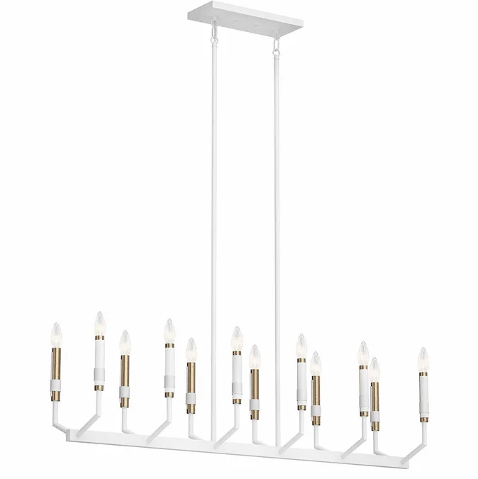 Kichler 52350WH Armand Contemporary White Kitchen Island Lighting