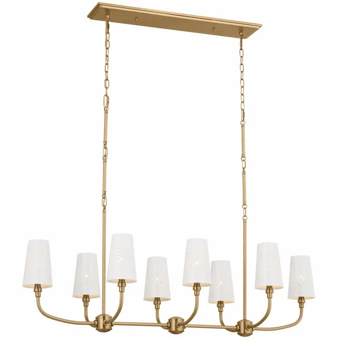 Kichler 52510BNB Adeena Modern Brushed Natural Brass Kitchen Island Light Fixture