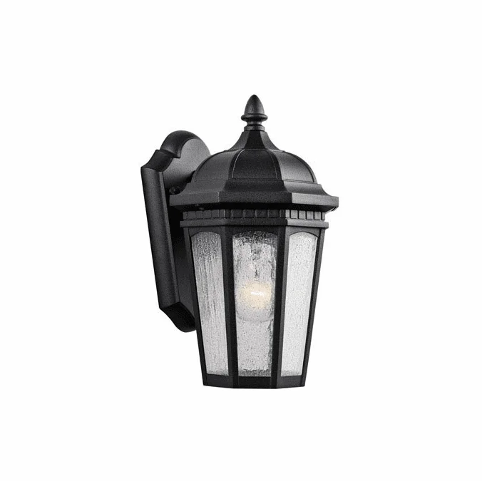 Kichler 9032BKT Courtyard Textured Black Exterior 6.25″ Wall Lighting