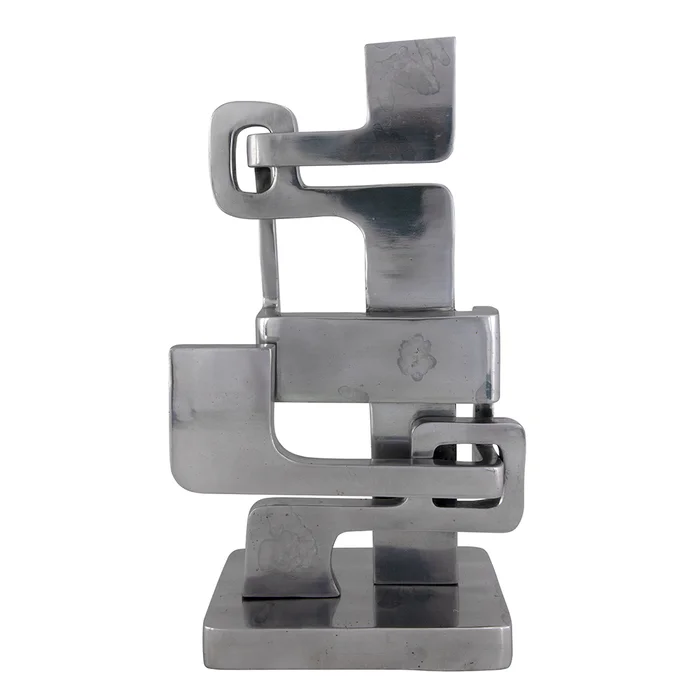 kubric sculpture, silver