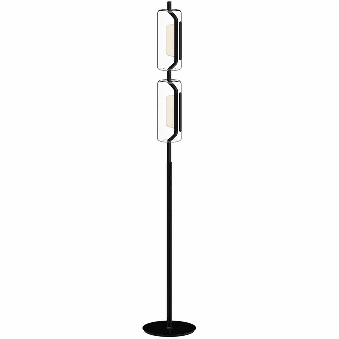Kuzco FL28563-BK Hilo Modern Black LED Floor Lamp Light