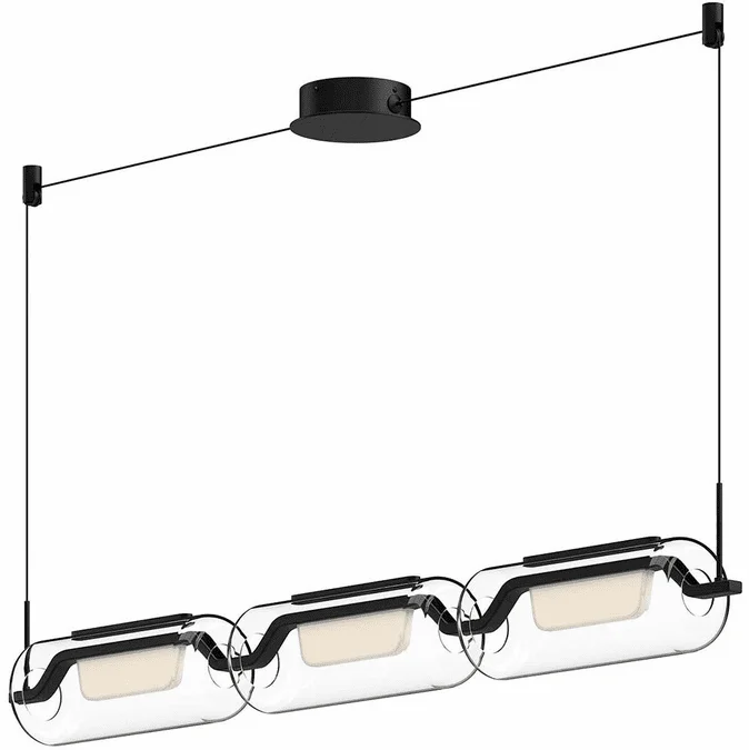 Kuzco LP28543-BK Hilo Contemporary Black LED Island Lighting
