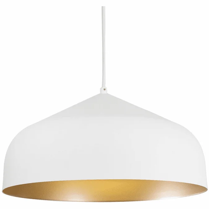Kuzco PD9117-WH-GD Helena Modern White with Gold LED Drop Lighting