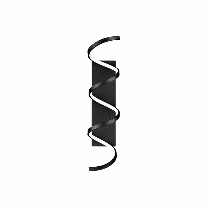 Kuzco WS93736-BK Synergy Modern Black LED Light Sconce
