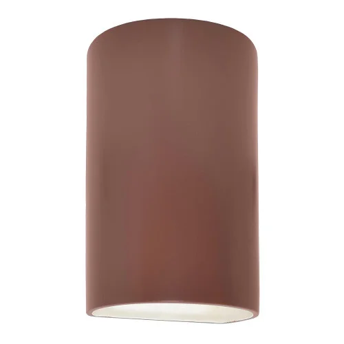 Large ADA LED Cylinder – Open Top & Bottom (254|CER-5265-CLAY-LED1-1000)