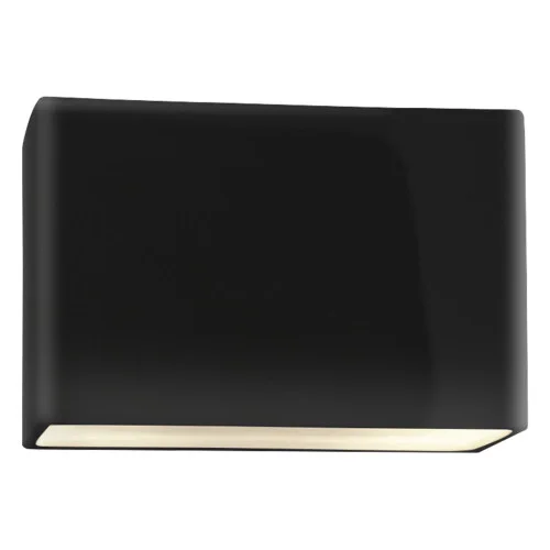 Large ADA Rectangle (Outdoor) LED Wall Sconce – Closed Top (254|CER-5650W-BLK-LED2-2000)