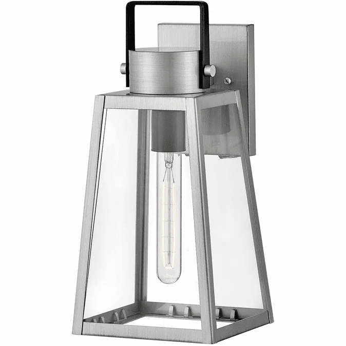 Lark 82000AL Hugh Antique Brushed Aluminum 15″ Exterior Wall Lighting