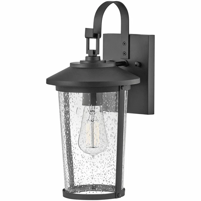 Lark 82020BK Banks Vintage Black 15″ Outdoor Wall Light Sconce
