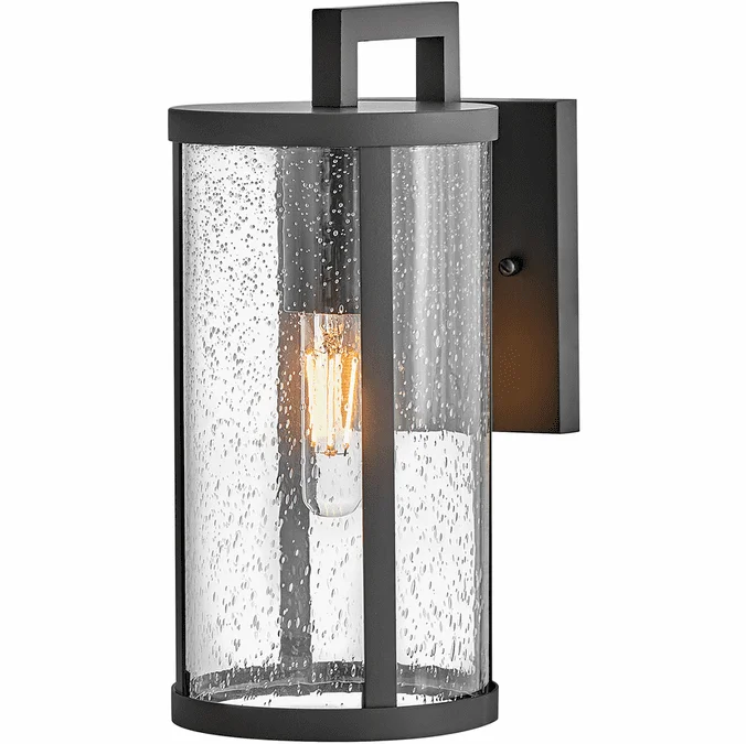 Lark 82050BK Alfie Contemporary Black LED Exterior Light Sconce