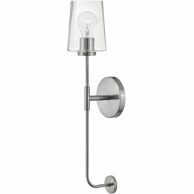 Lark 83450BN Kline Contemporary Brushed Nickel Wall Light Fixture